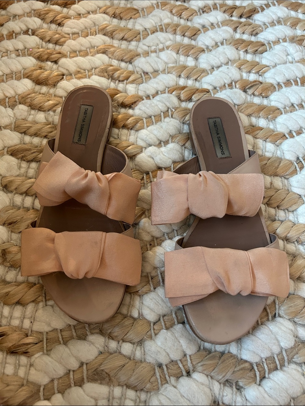 Tabitha Simmons Silk Bow Sandals 6.5